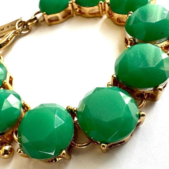 The Limited gold tone and green bracelet - Picture 4 of 8
